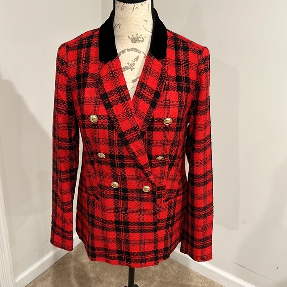 CHARTER CLUB
Plaid Tweed Blazer - Picture 5 of 8